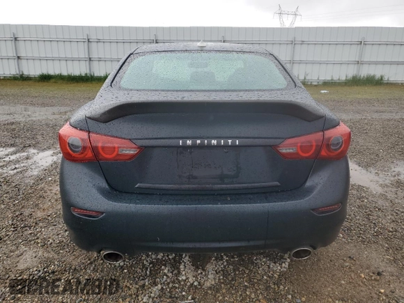 2014 Infiniti Q50 Premium with VIN JN1BV7AP7EM681114, listed as a Copart auction lot 49161975 with 140,269 mi miles and Salvage Title. Bid and sale history available at carsss.com. Image 6.
