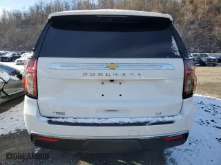 2021 Chevrolet Suburban LT with VIN 1GNSKCKD4MR401404, listed as a Copart auction lot 86254504 with 79,317 mi miles and Salvage Title. Bid and sale history available at carsss.com. Image 6.
