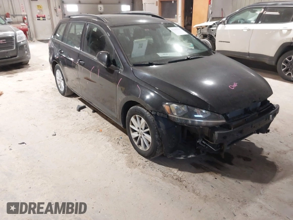 2019 Volkswagen Golf SportWagen S with VIN 3VWY57AU2KM511141, listed as a IAAI auction lot 41381913 with 93,679 mi miles. Bid and sale history available at carsss.com. Image 1.