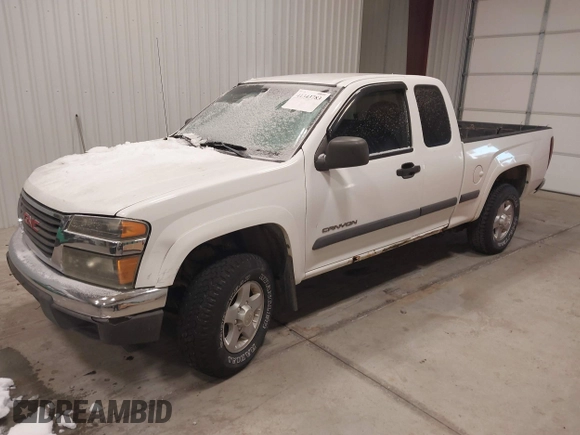 2004 GMC Canyon SLE Z71 with VIN 1GTDT196948151870, listed as a IAAI auction lot 41343783 with 340,230 mi miles. Bid and sale history available at carsss.com. Image 2.