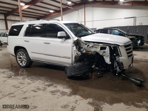 2018 Cadillac Escalade Premium Luxury with VIN 1GYS4CKJ9JR312572, listed as a Copart auction lot 42910345 with 146,172 mi miles and Salvage Title. Bid and sale history available at carsss.com. Image 4.