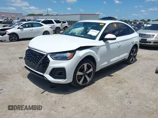 2022 Audi Q5 Sportback S line Premium Plus with VIN WA15AAFY4N2084268, listed as a IAAI auction lot 42463401 with Not provided miles and . Bid and sale history available at DreamBid. Image 2.