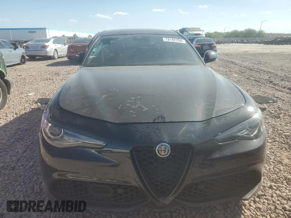 2022 Alfa Romeo Giulia with VIN ZARFAMAN1N7662764, listed as a Copart auction lot 73142704 with Not provided miles and Salvage title. Bid and sale history available at DreamBid. Image 5.