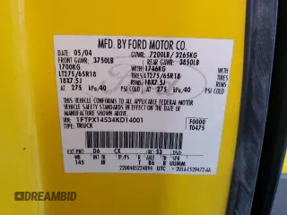 2004 Ford F-150 XLT с VIN 1FTPX14534KD14001, выставлен на аукционе Copart как лот 57240635 с пробегом 137 416 миль миль и Чистый • Clean title. История ставок и продаж доступна на DreamBid. Изображение 13.
