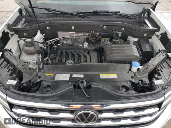 2023 Volkswagen Atlas SE z VIN 1V2KR2CA0PC529535, wystawiony jako Copart lot #55973775 z przebiegiem 23 476 mil mil oraz Czysty tytuł • Clean title. Historia ofert i sprzedaży dostępna na DreamBid. Obrazek 12.
