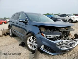 2019 Ford Edge SEL with VIN 2FMPK3J96KBC24295, listed as a Copart auction lot 59392235 with 112,075 mi miles and Salvage title. Bid and sale history available at DreamBid. Image 14.