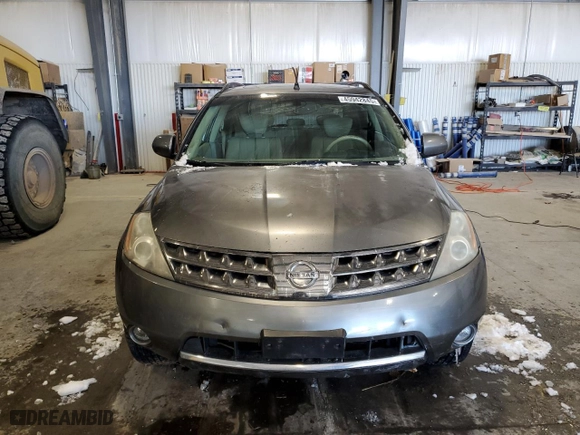 2007 Nissan Murano SL with VIN JN8AZ08W27W661253, listed as a Copart auction lot 45942845 with 135,524 mi miles and Salvage Title. Bid and sale history available at carsss.com. Image 5.