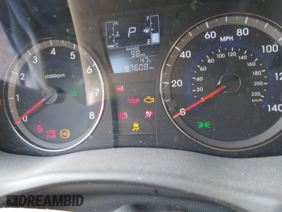 2016 Hyundai Accent SE with VIN KMHCT4AE8GU092687, listed as a IAAI auction lot 41775710 with 97,608 mi miles. Bid and sale history available at carsss.com. Image 7.