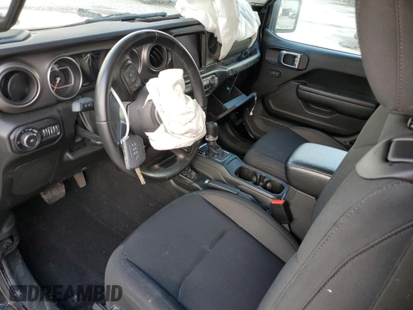 2021 Jeep Wrangler Sport S with VIN 1C4HJXAG8MW872384, listed as a Copart auction lot 87472574 with 49,684 mi miles and Salvage Title. Bid and sale history available at DreamBid. Image 8.