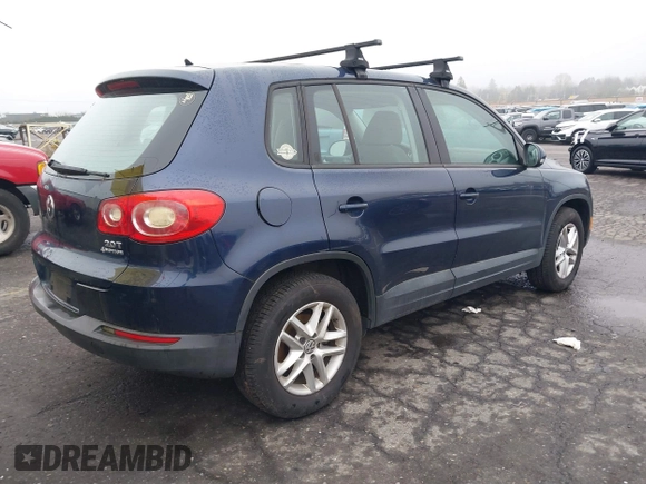 2011 Volkswagen Tiguan SEL with VIN WVGBV7AX0BW502713, listed as a IAAI auction lot 41324829 with 135,294 mi miles and . Bid and sale history available at DreamBid. Image 4.
