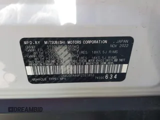 2023 Mitsubishi Outlander ES z VIN JA4J3TA89PZ021852, wystawiony jako IAAI lot #42216369 z przebiegiem 23 321 mil mil oraz . Historia ofert i sprzedaży dostępna na DreamBid. Obrazek 9.