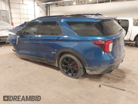 2020 Ford Explorer ST with VIN 1FM5K8GC7LGB63945, listed as a IAAI auction lot 41433085 with Not Provided miles. Bid and sale history available at carsss.com. Image 3.