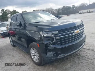2021 Chevrolet Tahoe LT with VIN 1GNSCNKD8MR248213, listed as a IAAI auction lot 41173322 with 121,393 mi miles and . Bid and sale history available at DreamBid. Image 1.