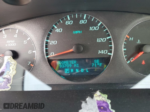 2012 Chevrolet Impala LT Fleet with VIN 2G1WG5E30C1135955, listed as a Copart auction lot 53693685 with 93,709 mi miles and Salvage Title. Bid and sale history available at DreamBid. Image 9.