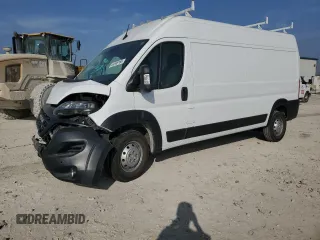 2023 Ram ProMaster Cargo with VIN 3C6LRVDG7PE581240, listed as a Copart auction lot 44595165 with Not Provided miles and Salvage Title. Bid and sale history available at carsss.com. Image 1.