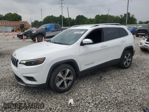 2019 Jeep Cherokee Limited with VIN 1C4PJLDB0KD438585, listed as a Copart auction lot 59818835 with 117,809 mi miles and Salvage title. Bid and sale history available at DreamBid. Image 1.