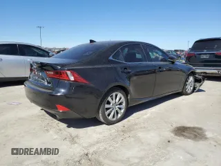 2015 Lexus IS 250 with VIN JTHBF1D20F5055633, listed as a Copart auction lot 48761885 with 78,040 mi miles and Salvage Title. Bid and sale history available at DreamBid. Image 3.