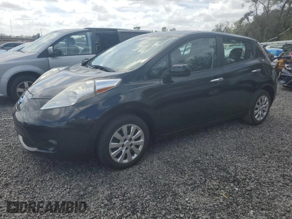 2015 Nissan LEAF SV with VIN 1N4AZ0CPXFC315808, listed as a Copart auction lot 47897795 with 56,918 mi miles and Clean title. Bid and sale history available at DreamBid. Image 1.