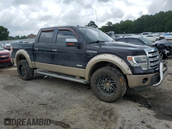 2013 Ford F-150 XL with VIN 1FTFW1ET1DFC76868, listed as a Copart auction lot 60049605 with 132,331 mi miles and Salvage title. Bid and sale history available at DreamBid. Image 4.