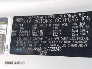 2014 Kia Soul + with VIN KNDJP3A51E7729246, listed as a IAAI auction lot 41976085 with 83,319 mi miles. Bid and sale history available at carsss.com. Image 9.