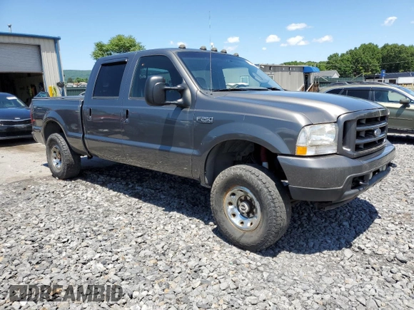 2004 Ford F-250 XL with VIN 1FTNW21L14EA16600, listed as a Copart auction lot 62814805 with 222,493 mi miles and Salvage title. Bid and sale history available at DreamBid. Image 4.