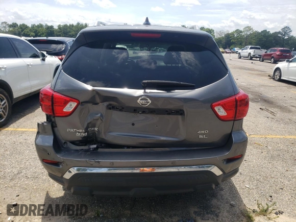 2019 Nissan Pathfinder S with VIN 5N1DR2MM0KC607951, listed as a Copart auction lot 62552925 with 86,510 mi miles and Salvage title. Bid and sale history available at DreamBid. Image 6.