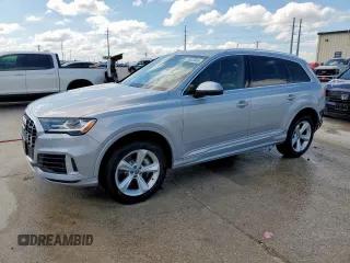 2020 Audi Q7 Premium with VIN WA1AJAF74LD008623, listed as a Copart auction lot 55928345 with 47,211 mi miles and Salvage title. Bid and sale history available at DreamBid. Image 1.