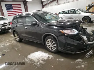 2017 Nissan Rogue SV with VIN KNMAT2MV7HP596269, listed as a Copart auction lot 50871375 with 61,676 mi miles and Salvage title. Bid and sale history available at DreamBid. Image 4.