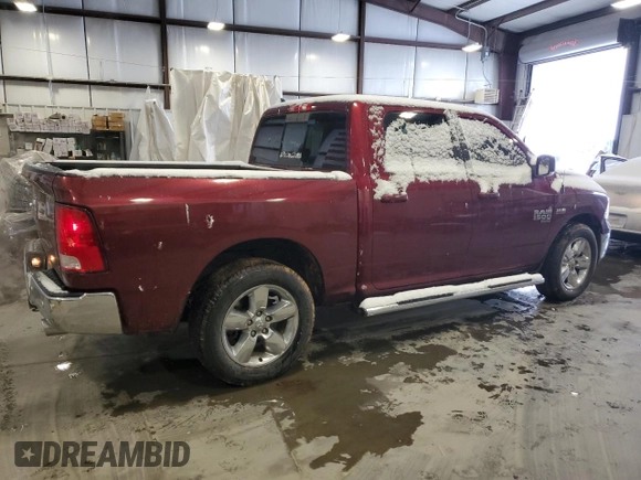 2019 Ram 1500 Classic Lone Star with VIN 1C6RR6LT0KS637944, listed as a Copart auction lot 87888195 with 141,873 mi miles and Salvage Title. Bid and sale history available at carsss.com. Image 3.