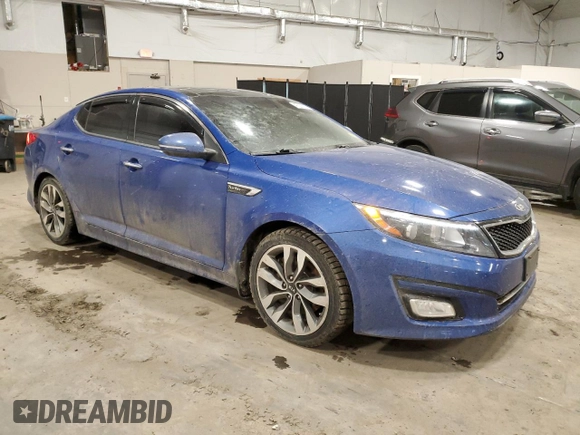 2014 Kia Optima SXL Turbo with VIN 5XXGR4A67EG349273, listed as a Copart auction lot 47258705 with 95,095 mi miles and Salvage Title. Bid and sale history available at DreamBid. Image 4.