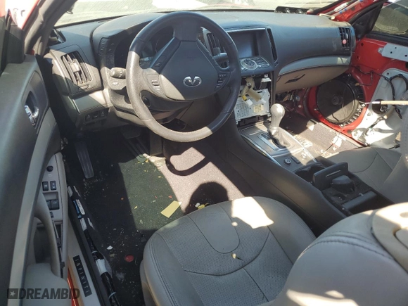 2012 Infiniti G37 Coupe x with VIN JN1CV6ELXCM472193, listed as a Copart auction lot 56667524 with 0 mi miles and Salvage Title. Bid and sale history available at carsss.com. Image 8.