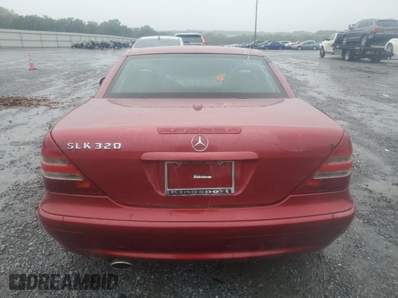 2001 Mercedes-Benz SLK-Class with VIN WDBKK65F61F207122, listed as a Copart auction lot 72325794 with 30,140 mi miles and Clean Title. Bid and sale history available at carsss.com. Image 6.