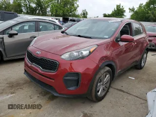 2017 Kia Sportage LX with VIN KNDPM3AC3H7114946, listed as a Copart auction lot 54172264 with 114,887 mi miles and Salvage Title. Bid and sale history available at carsss.com. Image 1.