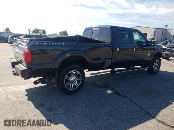 2015 Ford F-350 Platinum z VIN 1FT8W3BTXFEA30693, wystawiony jako Copart lot #61465335 z przebiegiem 296 574 mil mil oraz Szkoda całkowita • Salvage title. Historia ofert i sprzedaży dostępna na DreamBid. Obrazek 3.