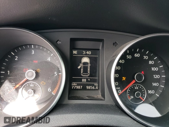 2012 Volkswagen Golf TDI with VIN WVWNM7AJ9CW148367, listed as a Copart auction lot 69002904 with 77,987 mi miles and Salvage title. Bid and sale history available at DreamBid. Image 9.