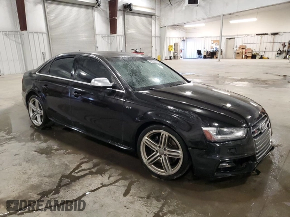 2015 Audi S4 Premium Plus with VIN WAUBGAFL1FA127044, listed as a Copart auction lot 48535315 with 115,920 mi miles and Salvage Title. Bid and sale history available at carsss.com. Image 4.