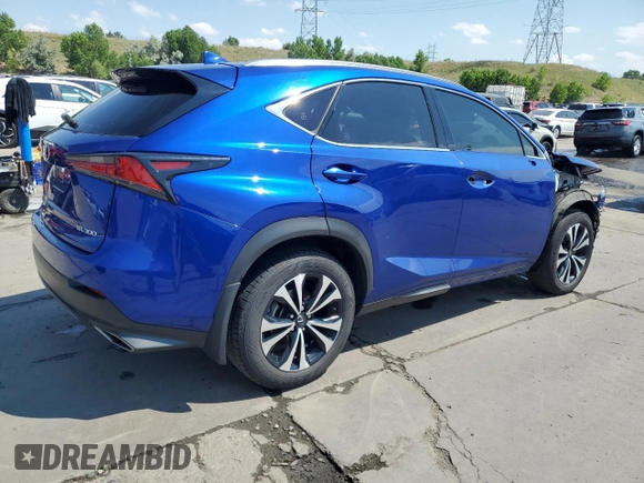 2021 Lexus NX 300 F Sport with VIN JTJSARDZ3M2237494, listed as a Copart auction lot 62403285 with 70,735 mi miles and Salvage title. Bid and sale history available at DreamBid. Image 3.
