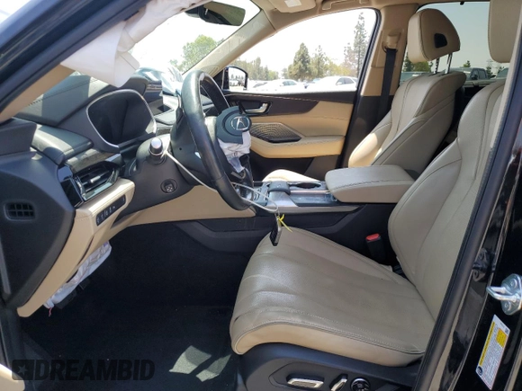 2022 Acura MDX Advance with VIN 5J8YE1H86NL006669, listed as a Copart auction lot 62025965 with Not provided miles and Salvage title. Bid and sale history available at DreamBid. Image 7.