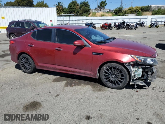 2014 Kia Optima LX with VIN 5XXGM4A76EG331211, listed as a Copart auction lot 61505605 with 152,275 mi miles and Salvage title. Bid and sale history available at DreamBid. Image 4.