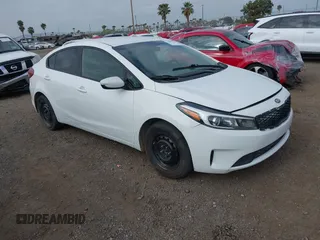 2017 Kia Forte LX with VIN 3KPFK4A71HE017819, listed as a IAAI auction lot 42086163 with 97,534 mi miles. Bid and sale history available at carsss.com. Image 1.