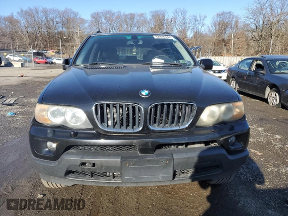 2005 BMW X5 3.0i with VIN 5UXFA13555LY21474, listed as a Copart auction lot 82994644 with 0 mi miles and Salvage Title. Bid and sale history available at carsss.com. Image 5.