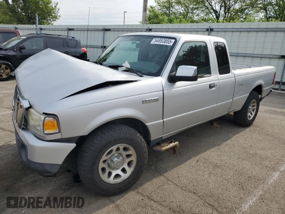 2010 Ford Ranger XLT with VIN 1FTKR4EE6APA01141, listed as a Copart auction lot 54953855 with 130,607 mi miles and Salvage title. Bid and sale history available at DreamBid. Image 1.