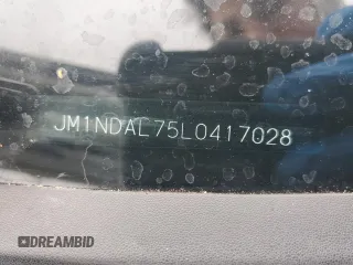 2020 Mazda MX-5 Miata Club with VIN JM1NDAL75L0417028, listed as a Copart auction lot 59763615 with Not provided miles and Salvage title. Bid and sale history available at DreamBid. Image 13.