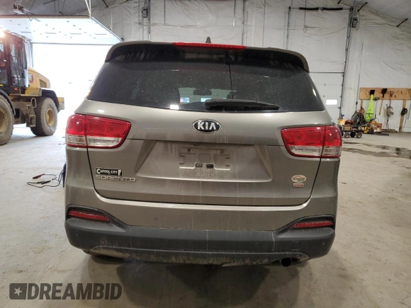 2016 Kia Sorento LX with VIN 5XYPGDA37GG061778, listed as a Copart auction lot 50343905 with 97,315 mi miles and Non Repairable. Bid and sale history available at carsss.com. Image 6.