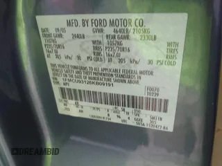 2006 Ford Escape XLT z VIN 1FMCU93126KB09191, wystawiony jako IAAI lot #41700899 z przebiegiem 123 345 mil mil oraz . Historia ofert i sprzedaży dostępna na DreamBid. Obrazek 9.