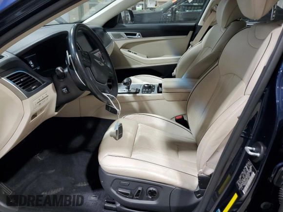 2018 Genesis G80 3.8L with VIN KMHGN4JE3JU250467, listed as a Copart auction lot 69691334 with 53,882 mi miles and Salvage Title. Bid and sale history available at carsss.com. Image 7.