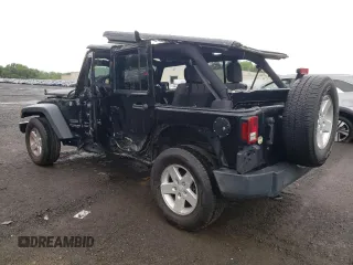 2017 Jeep Wrangler Unlimited Sport with VIN 1C4BJWDG7HL747010, listed as a Copart auction lot 64274405 with 61,602 mi miles and Salvage title. Bid and sale history available at DreamBid. Image 2.