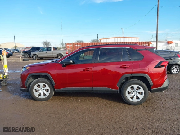 2021 Toyota RAV4 LE with VIN JTMH1RFV7MD067278, listed as a IAAI auction lot 41152477 with 55,094 mi miles. Bid and sale history available at carsss.com. Image 14.