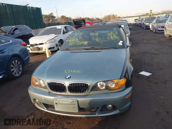 2004 BMW 3 Series 325Ci with VIN WBABW33474PG98269, listed as a IAAI auction lot 41457542 with 999,999 mi miles. Bid and sale history available at carsss.com. Image 6.