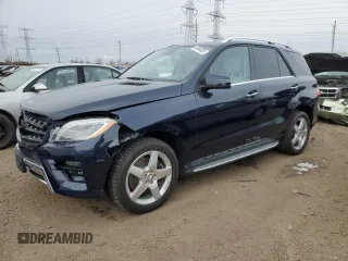 2015 Mercedes-Benz M 400 with VIN 4JGDA5GB3FA514815, listed as a Copart auction lot 43934035 with 90,250 mi miles and Salvage Title. Bid and sale history available at DreamBid. Image 1.